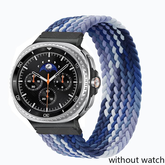 Elastic Braided Solo Strap for Samsung Galaxy Watch 8/8 Classic 40mm 44mm 46mm Nylon Band for Galaxy Watch Ultra(2025) 47mm Brac