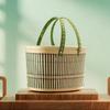 Vintage Moon Cake Box Chinese Style Picnic Basket Bread Storage Basket  New Year