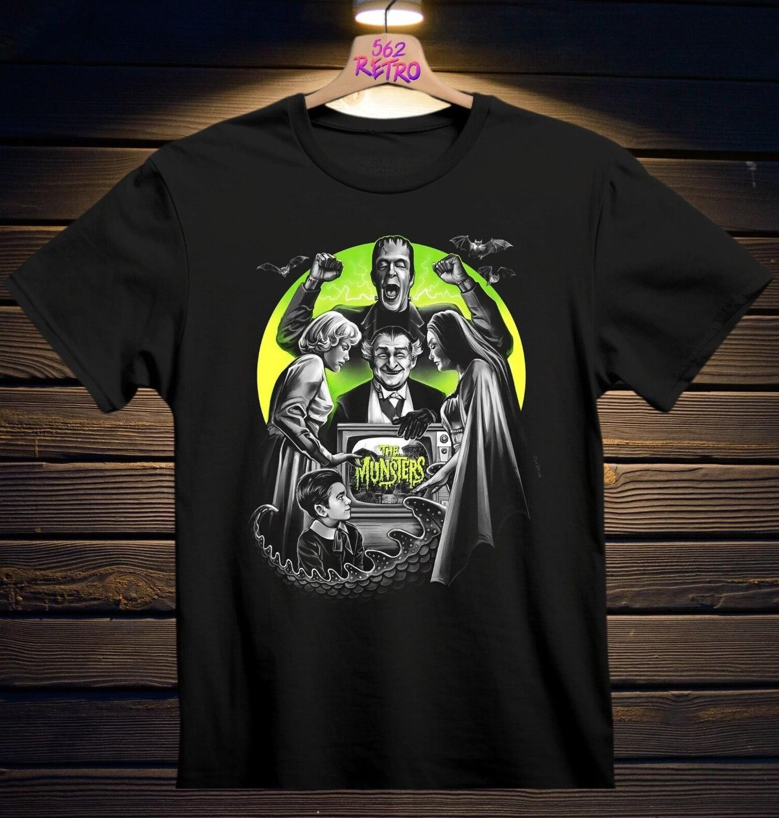 The Munsters Horror T-Shirt Black S-3XL L