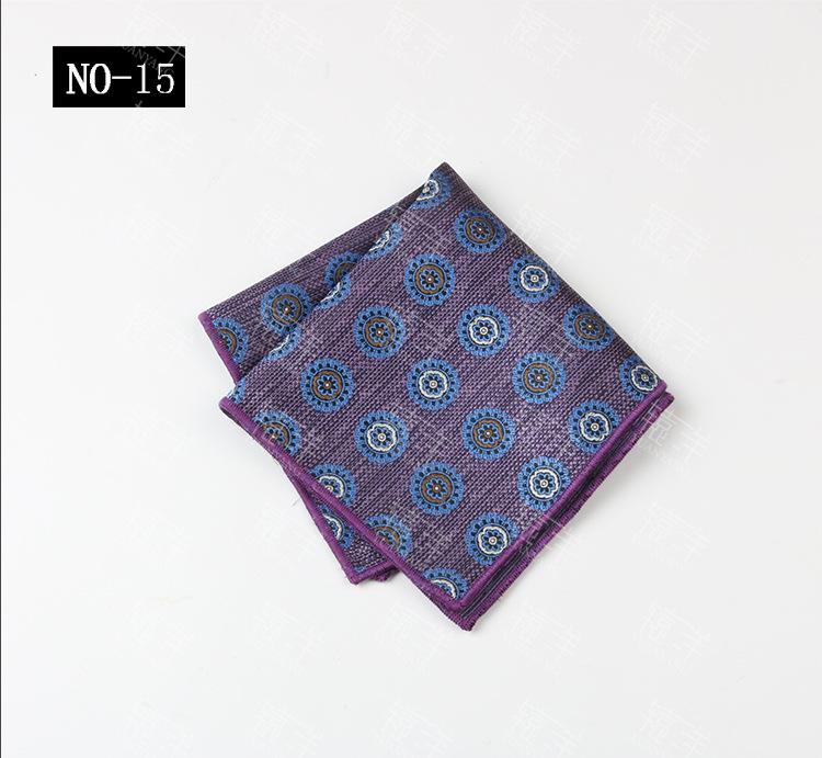 Men'S Handkerchief Square Towel Polyester Cashew Flower Suit Pocket Towel Dress Square Towel