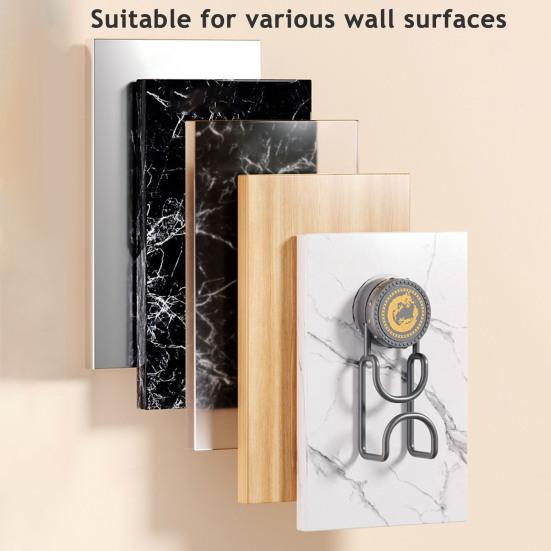 1/2Pcs Suction Cup Hook Adhesive Technology Wall-mounted Heavy-duty Adjustable Versatile Bathroom Kitchen Hook