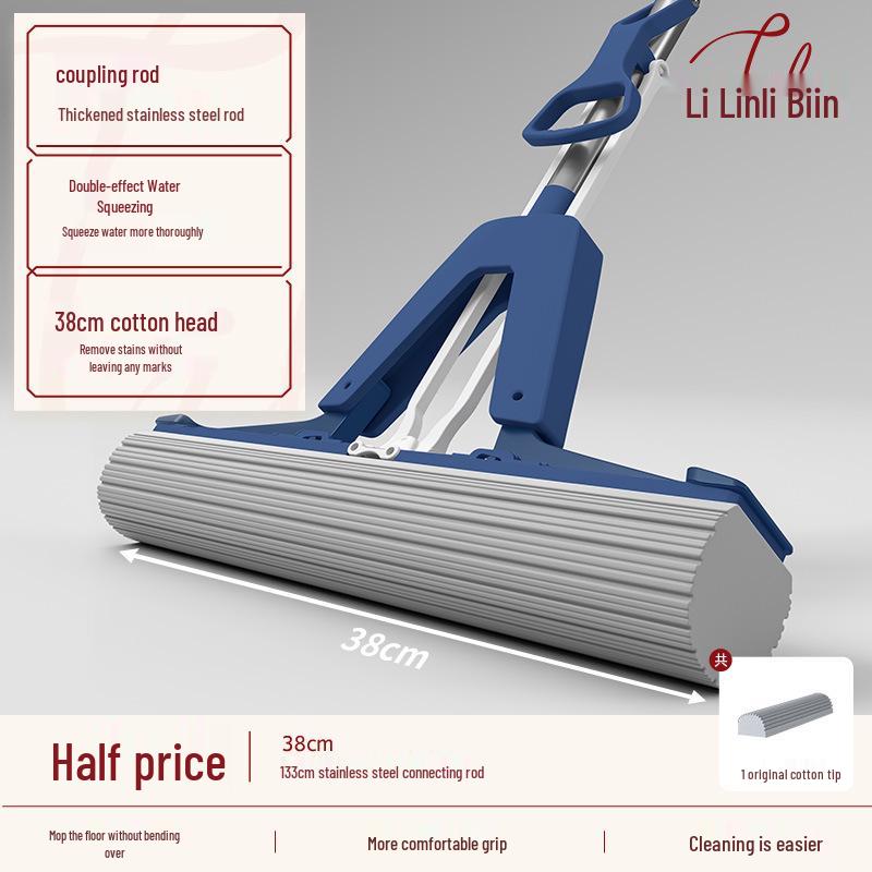 Large PVA Sponge Mop with Easy Squeeze and Water Absorbency