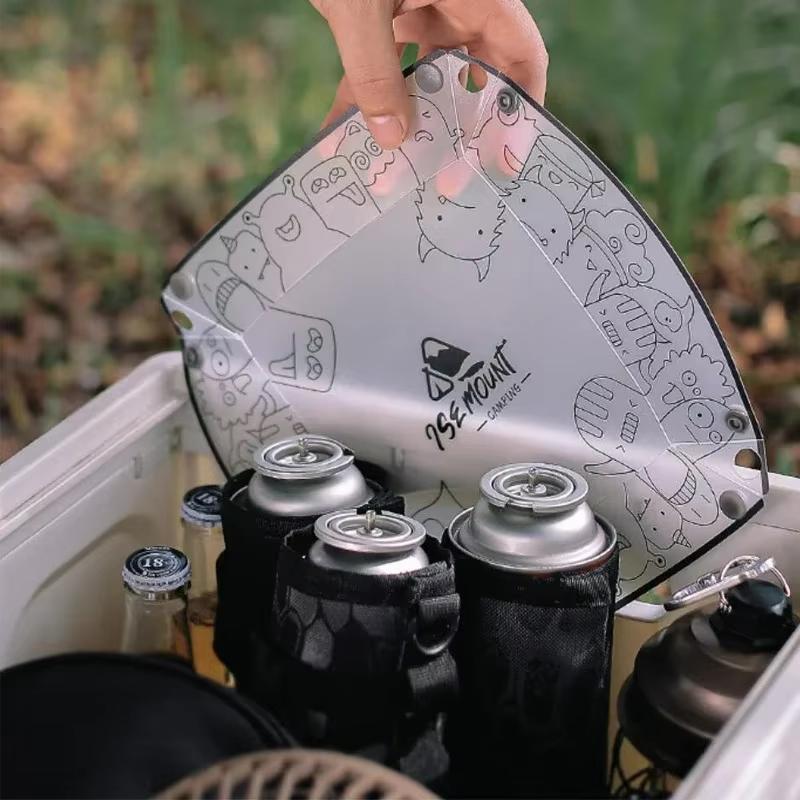 Talheres dobráveis leves para áreas externas Tigela portátil Prato de jantar Filtro de café Funil Copo de água Talheres multiuso para acampamento