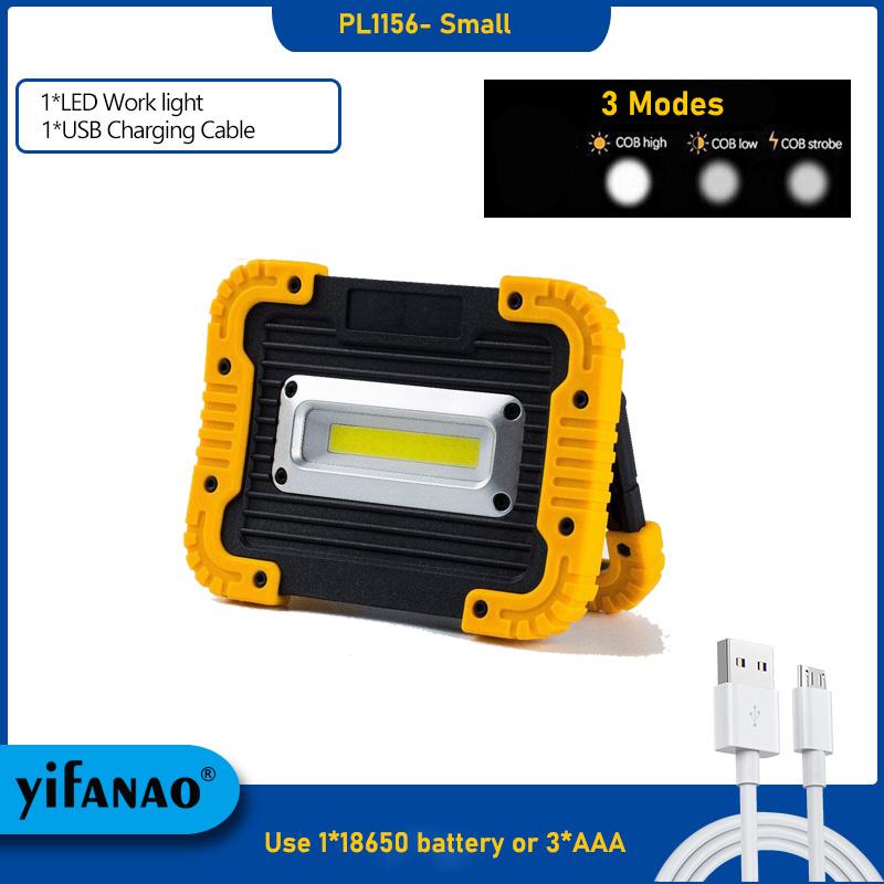 100W Portable Led Spotlight 3000LM Super Bright Led Work Light USB Rechargeable for Outdoor Camping Lamp Led Flashlight by 18650