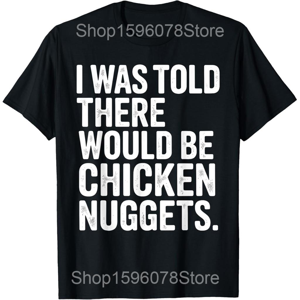 Für Feinschmecker Ich Habe Gerechnet Antwort Ist Chicken Nugget T-Shirts Herren Humor Streetwear T-Shirt Kurzarm Unisex Lockere Kleidung