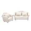 Mini-Sofas, Puppenhaus-Sofa, Miniaturmöbel, weißes Dekor, Fotografie-Requisiten, Couch-Modell für Mini-Sofa-Möbel, Mini-Möbel, Mini-Sofa-Holz-Set