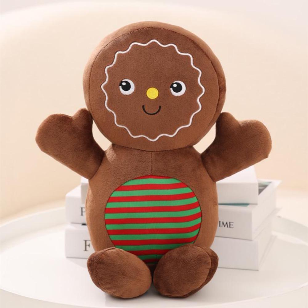 Christmas Gingerbread Man Pillow & Tree Cushion - Holiday Decoration Gift for Boys & Girls