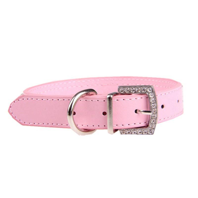 Fashion Rhinestone Dog Collar Adjustable Pet Neck Strap Small Medium Large Dogs