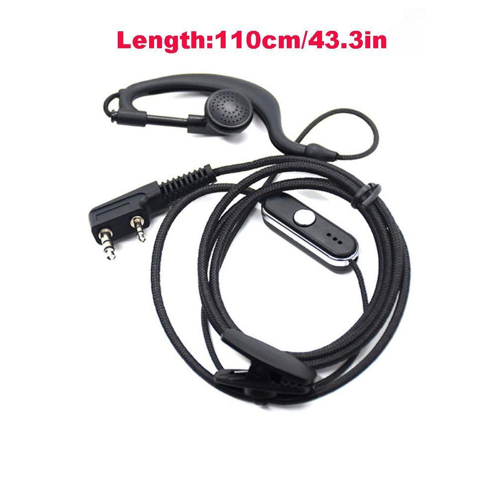 Earhook Design Walkie-Talkie Headset Over Ear Walkie Wired Headset  Professional Use