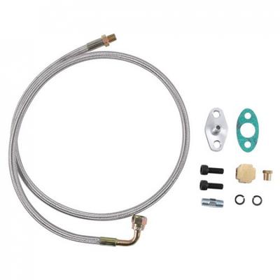 Turbo Oil Return + T3T4T04E Feed Line Complete Kit For Honda T3T4