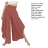 Pantaloni Culotte da Donna Vita Alta Elastica Orlo Irregolare Lunghezza alla Caviglia Colore Unito Cavallo Profondo Morbidi Traspiranti Pantaloni Femminili