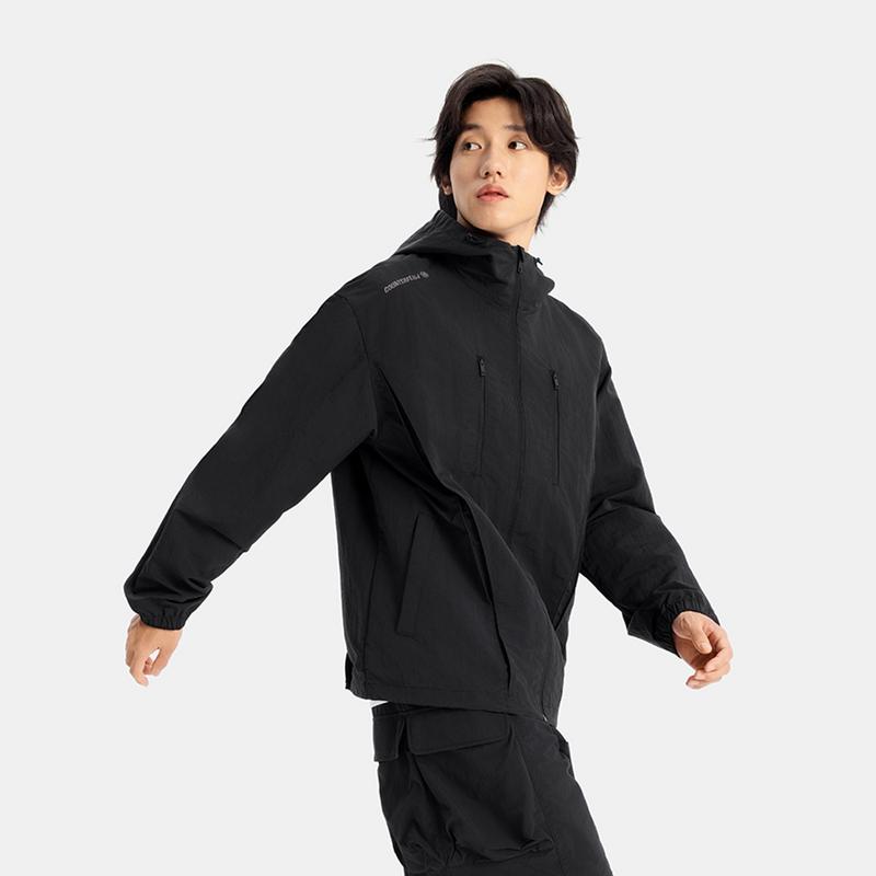 Li Ning Trench Coat Men's Black AFDV349-4