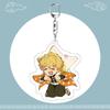 Anime Demon Slayer Keychain Acrylic Pendant Cartoon Accessory Dropshipping Support Custom Bulk Order Gift for Fans