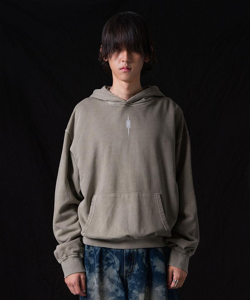 PIGMENT Dyed Hoodie (Khaki)
