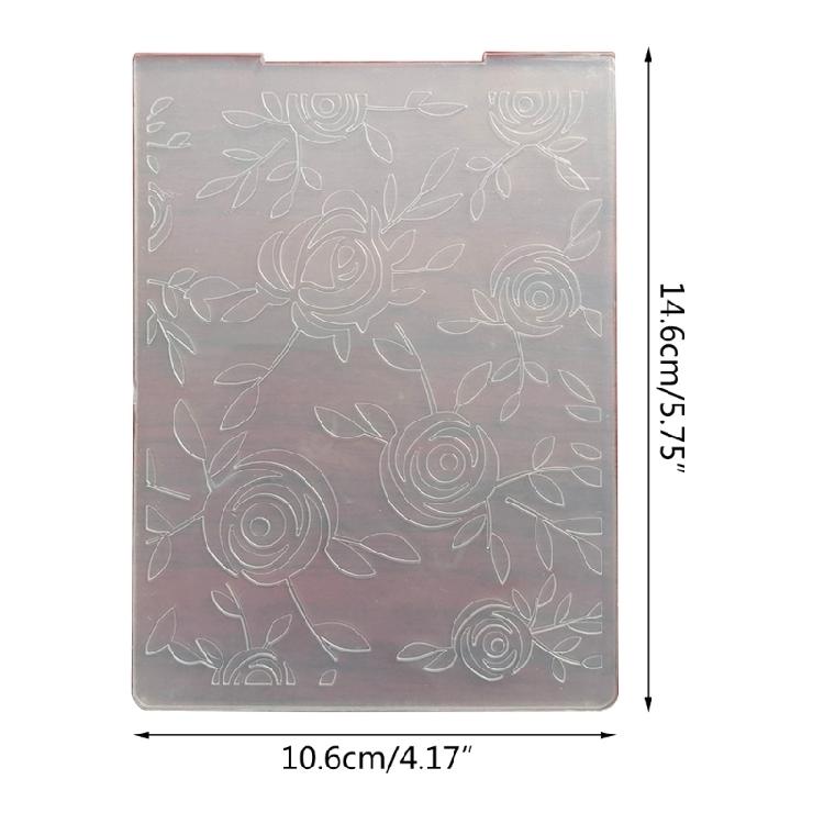Plastic Embossing Folders for Card Making DIY Scrapbooking, Many Flowers Frame Template for Paper Craft Photo Album