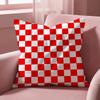 Checkerboard Cushion Cover MultiScene Pillow Cover for Home  Car  Reversible Soft  Durable for Daily Use