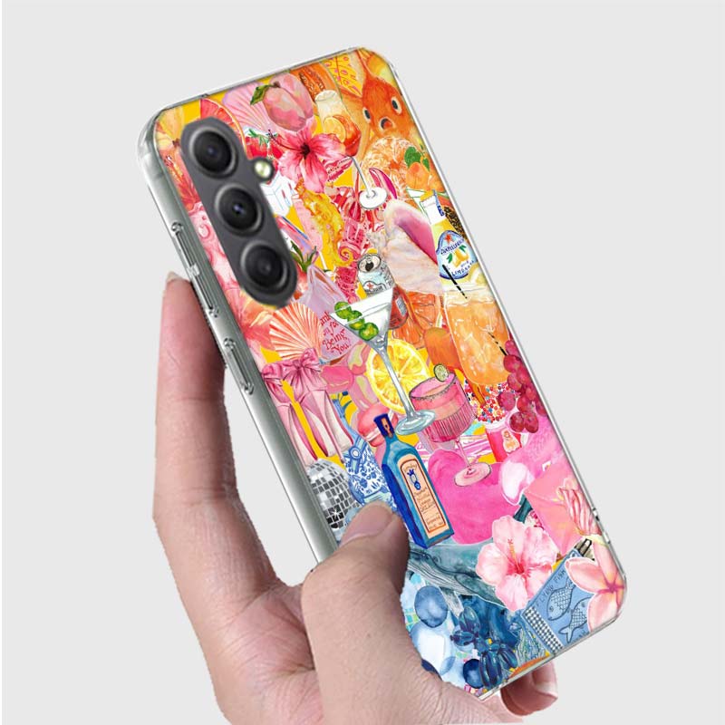 

Seaside Scenery Wine Lemon Phone Case for Samsung A16 A26 A36 A56 A17 A37 A57 A07 A06 A02S A03 A04S A05S Galaxy Note 20 10 A50S Samsung A05