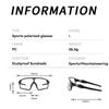 UV400 Photochrome Radsportbrille Hochgeklappt Sportsonnenbrille Photochrome Fahrradbrille Sommer