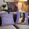 Amerikanische Sängerin Olivia Rodrigo Kissenbezug Büro Kissen Geeignet für Sofa Auto Schlafzimmer Dekorative Kissenhülle