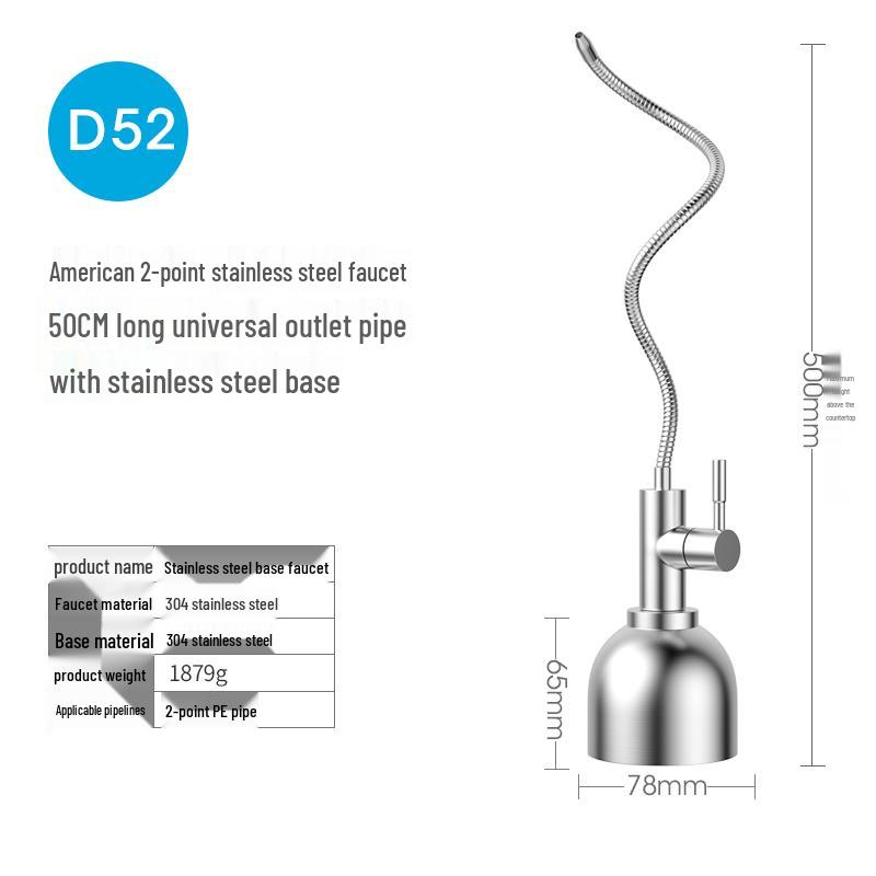 TLXT D52 Stainless Steel Kitchen Water Purifier Faucet