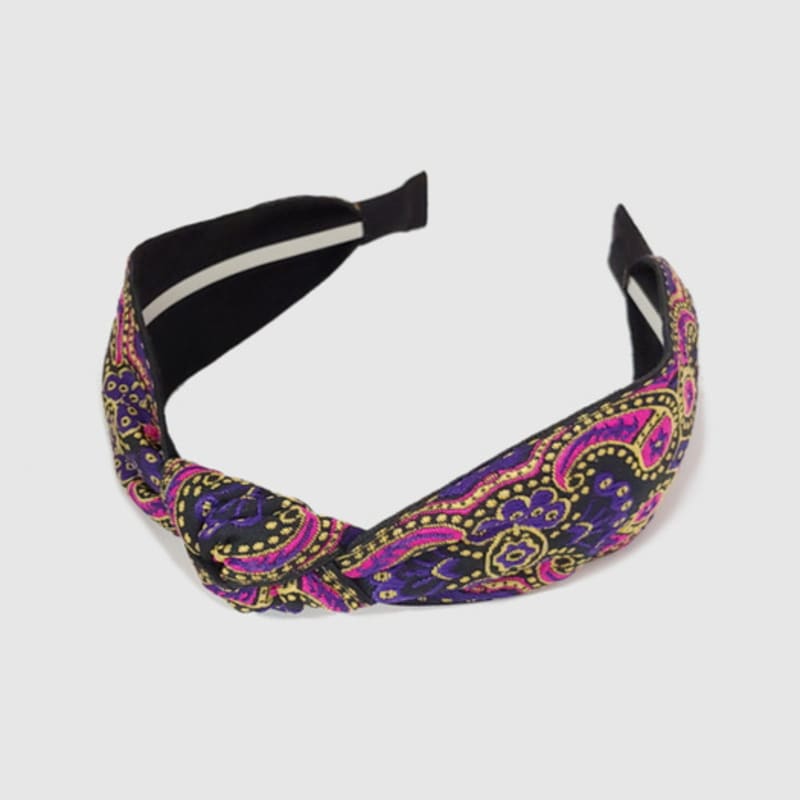 LALA Ethnic Paisley Hairband - Violet