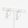 ESTELLE [Official] Women's Earrings, 10K White Gold, Cubic Zirconia, 0282-0145-0019-0000