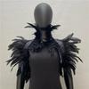 Gothic Style Feather Fake Collar Natural Feather Cape  Party Holiday Dress Up Cosplay Costumes