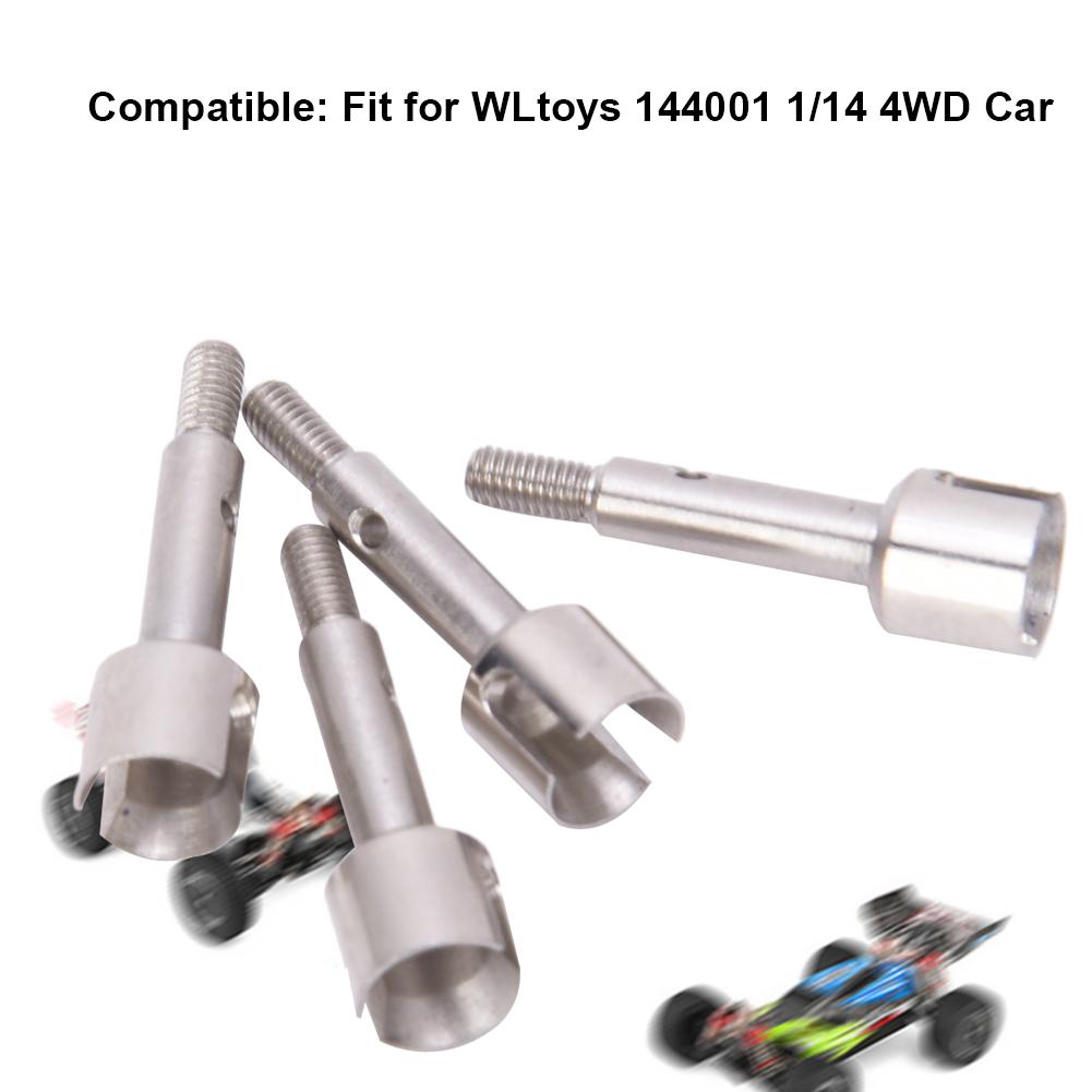 RC Car Rear Wheel Axle Replacement Accessories Fit for WLtoys 144001 1 14 4WD CarMedium Carbon Steel