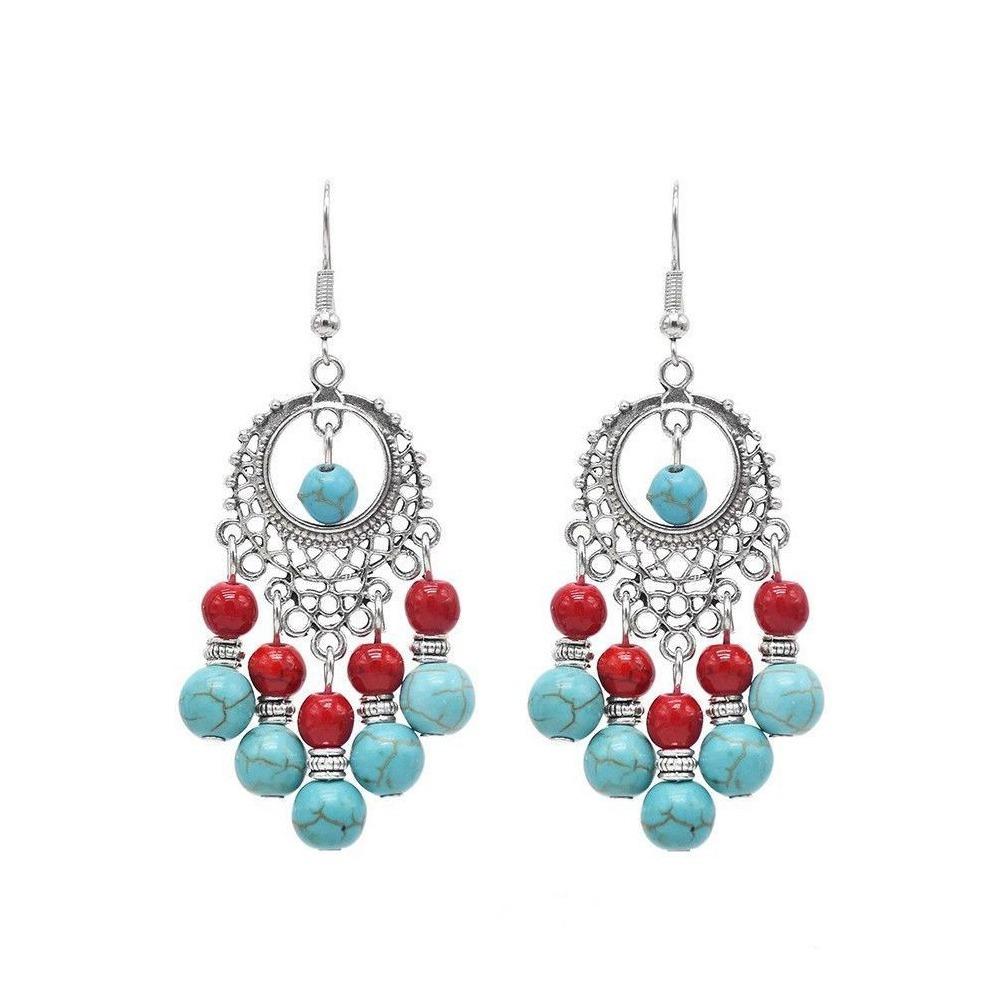 

Цыганская Богемная Цепочка на Голову Турецкие Богемные Серьги Изысканный Племенной Танцевальный Набор Украшений Девочки Style 4