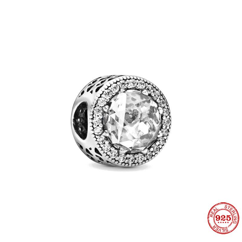 Classic copper Sparkling Clear Charm Bead Ideal For Girl Compatible With Authentic Bracelets Do It Yourself Women Jewellery