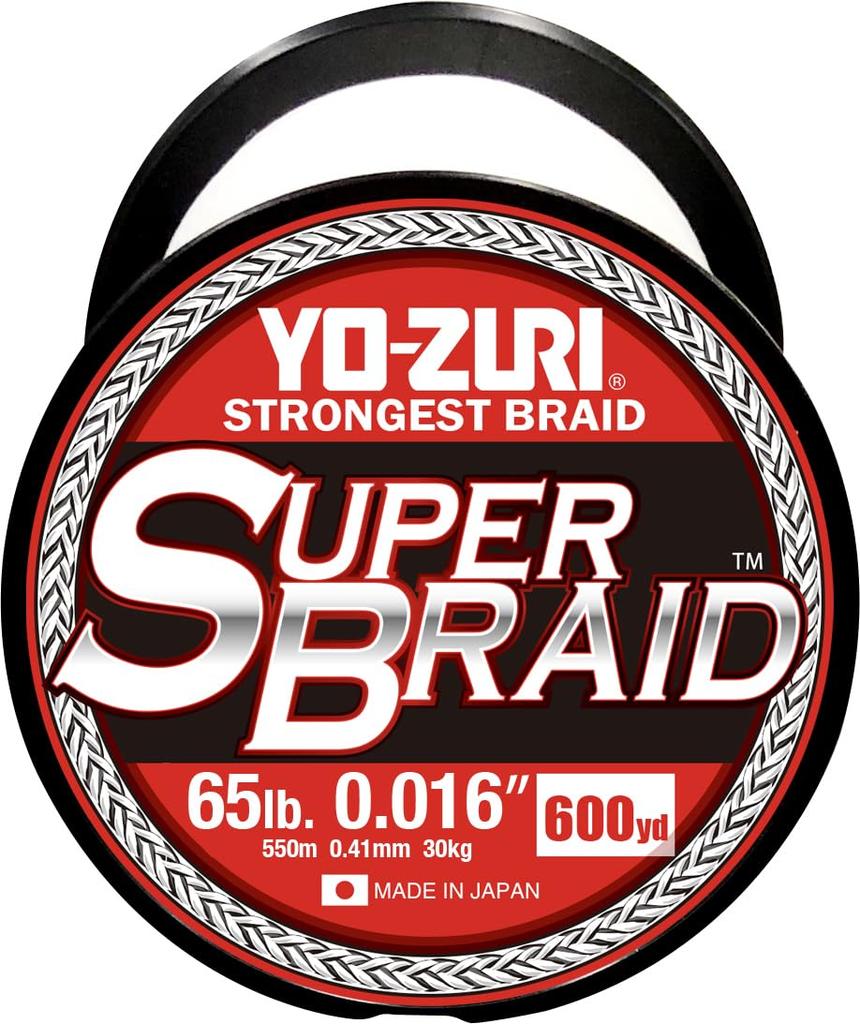 PE Line Super Braid 600YDS 65Lbs White YO-ZURI Color