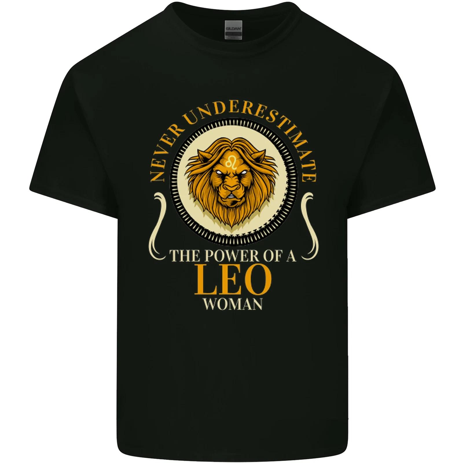 The Power of a Leo Woman Star Sign Kids T-Shirt Childrens XL