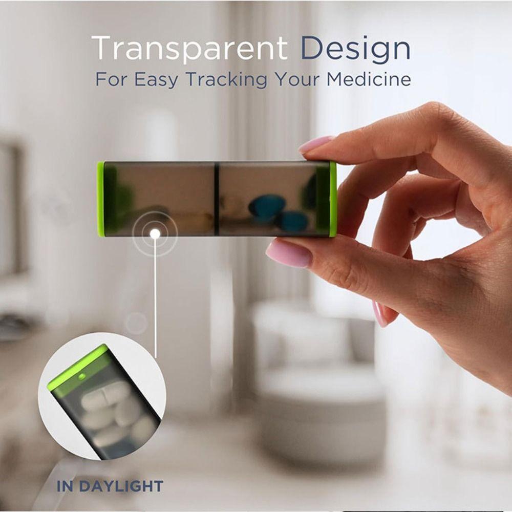 14 fack 7-dagars pillerdosa Dammätande Fuktsäker Veckopillerask Stor kapacitet Veckomarkering Bärbar pillerdispenser