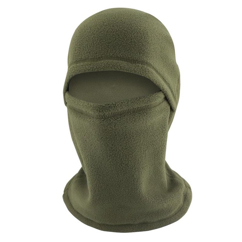 

Зимняя флисовая защита лица: Интегрированная бархатная маска, манишка и лыжная шапка One Size