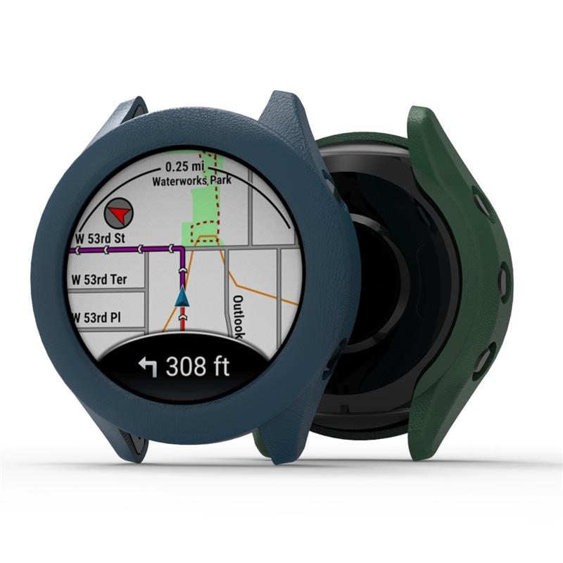 Für Garmin Forerunner 970 Smartwatch Hülle Schutz Bumper TPU Weiche Halbabdeckung Bildschirmschutzfolie
