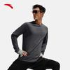 Anta Men's Brushed Fleece Long-Sleeve Training T-Shirt