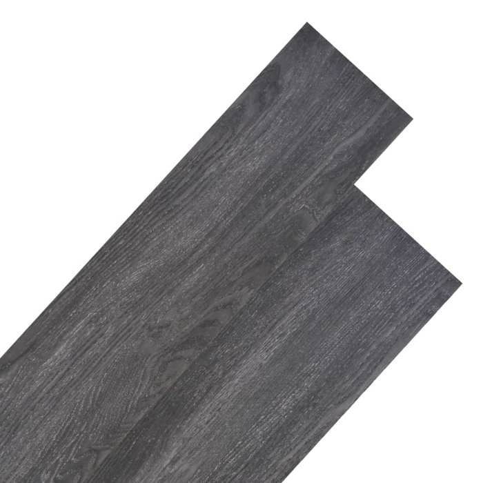 VidaXL Planches de plancher PVC Non auto-adhésif 5,26 m² Noir et blanc 245167