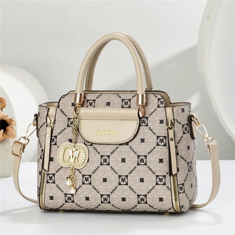Elegant Pattern Print Light Luxury Handbag For Women Versatile Shoulder Crossbody Matching Outfit Purse