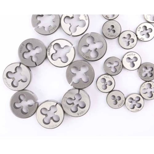 HYLH Tap and Die Set, Professional Tungsten Steel Taps and Dies Thread Cutting Tools, Precision Metric Bolt Engineering Tap and Die Kit (110 Pieces)