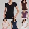 American Style Womens Athletic T Shirt With Moisture Wicking Fabric For Yoga Fitness And Running