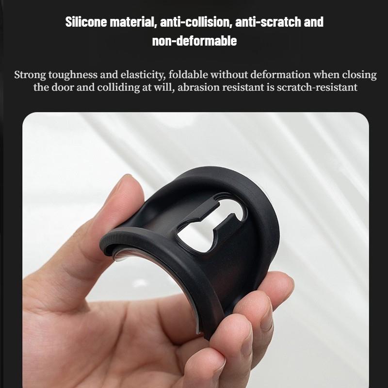 4 pcs Extendable Silicone Car Door Lock Covers Waterproof Rust-proof Protection For Dodge SRT Challenger Hellcat Ram Challenger