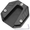 Universal Alloy Side Stand Plate (Black)