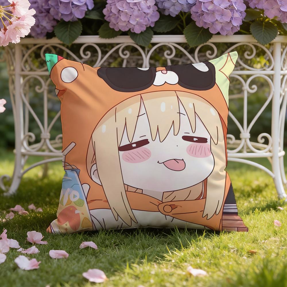 Anime H-Himouto! U-Umaru-chan Cushion Cover Home & Car Dual-Scene Pillow Cover: Reversible for Premium Comfort