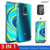 3-в-1 стекло + чехол для iPhone 11 Samsung A51 Защитная пленка для экрана Закаленное стекло Xiaomi Redmi 8A Пленка для объектива камеры Huawei P40 Защитная пленка для экрана