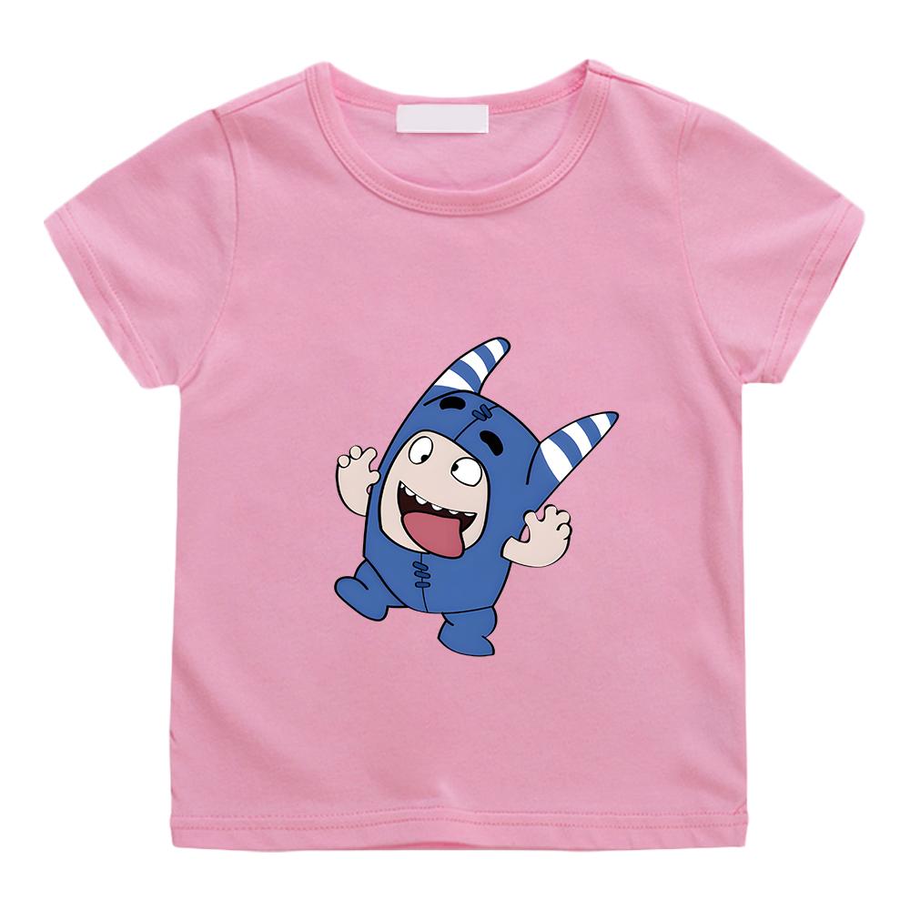 Oddbods Blue POGO Cartoon T-shirt 100% Cotton Casual Summer Children Tee-shirt High Quality Comfortable Tees Boys Girls Tshirts