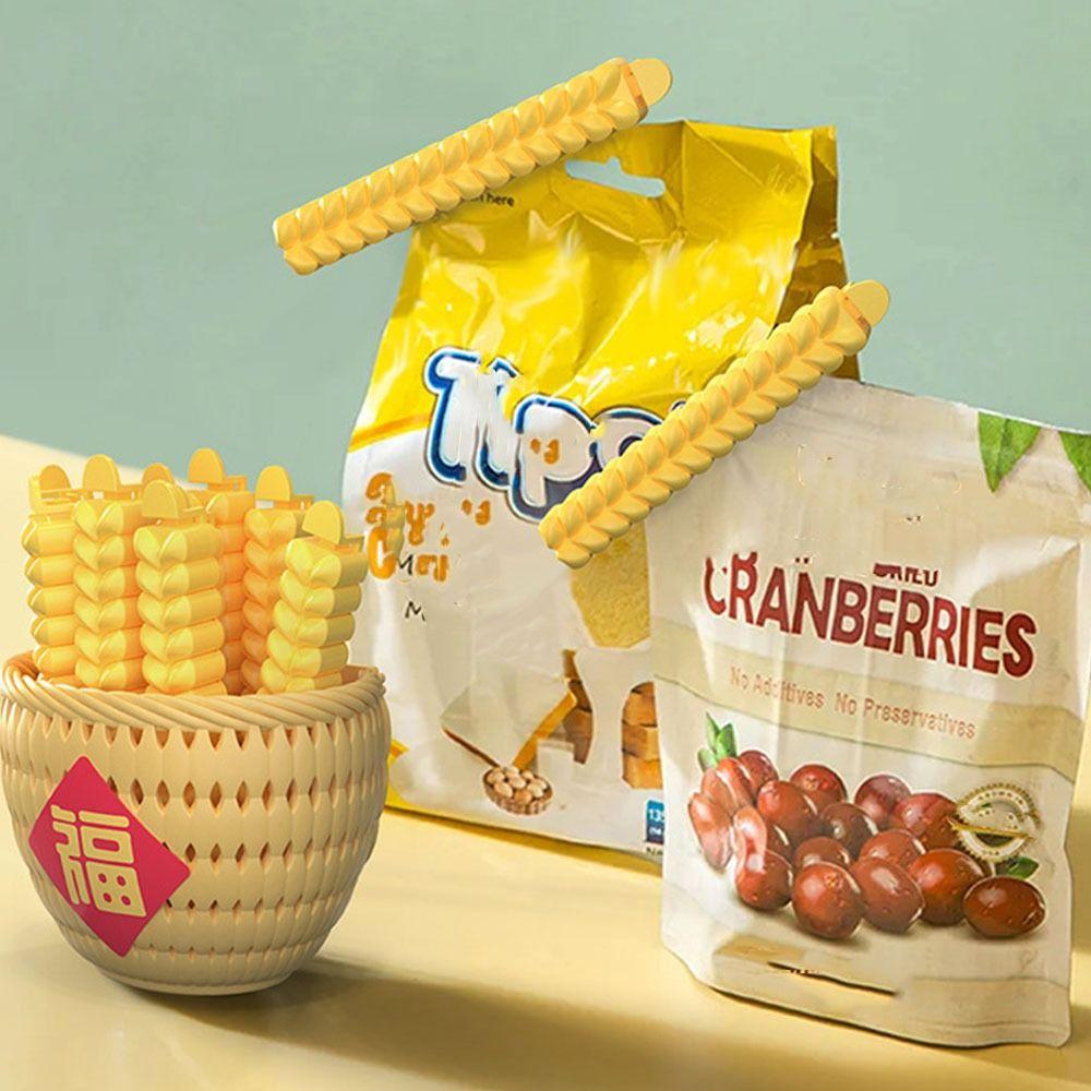 

Plastic Food Package Sealer Wheat Ears Moisture-Proof Preservation Food Clip