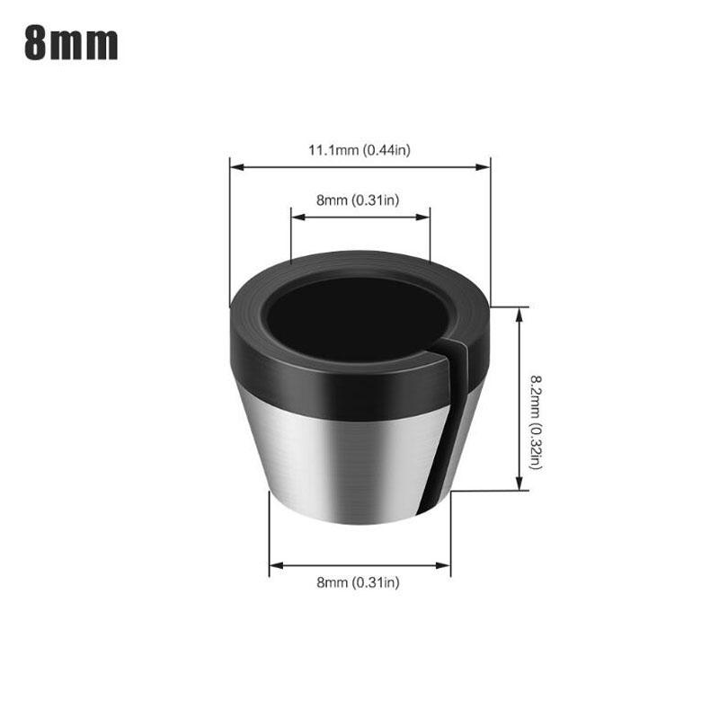 6mm 6,35mm 8mm kleštinové sklíčidlo Gravírovací stroj s maticovým adaptérem pro frézování bitů Příslušenství pro elektrické frézy