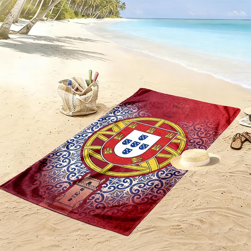 Royal Heritage Symbolism beach towel Outdoor camping Beach towel for vacation photos swim Absorbent bath towel seaside Comfort beach towel