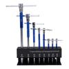 T Handle Wrench Set 2mm 2.5mm 3mm 4mm 5mm 6mm 8mm 10mm Non Slip Metric T Handle Spinner Set for Vehicles Maintenance