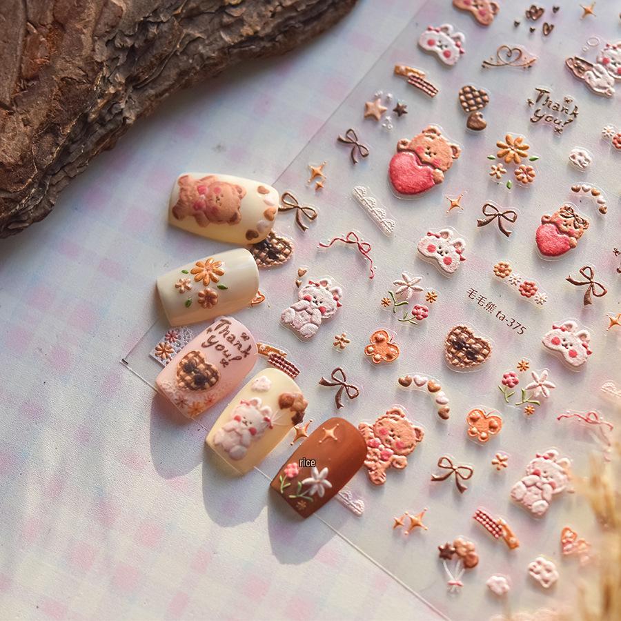 Autocolante Japoneze Embosate pentru Unghii Tomoni x Tata Pooh